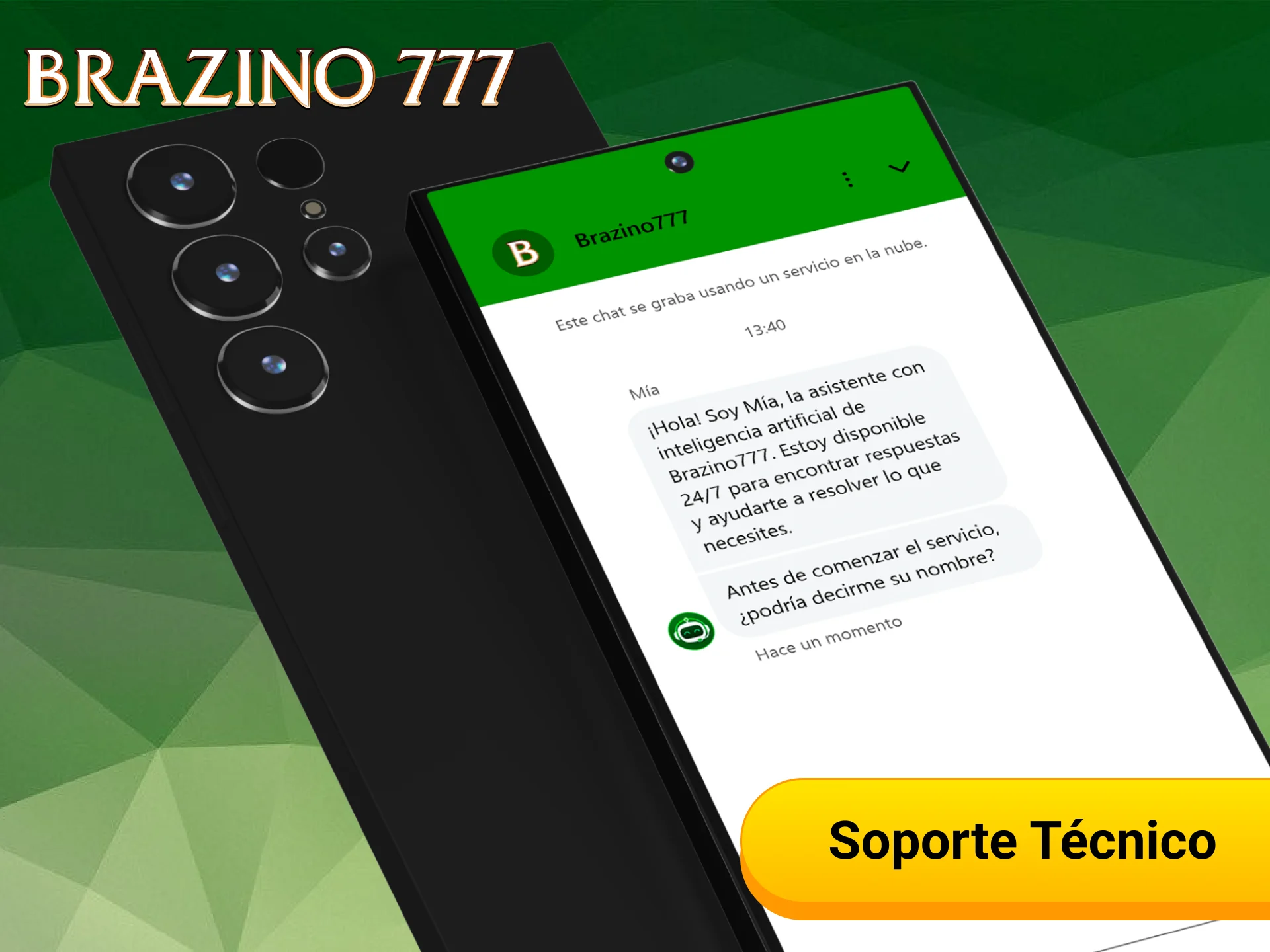 Contacta al soporte técnico para resolver cualquier problema en Brazino777 app.