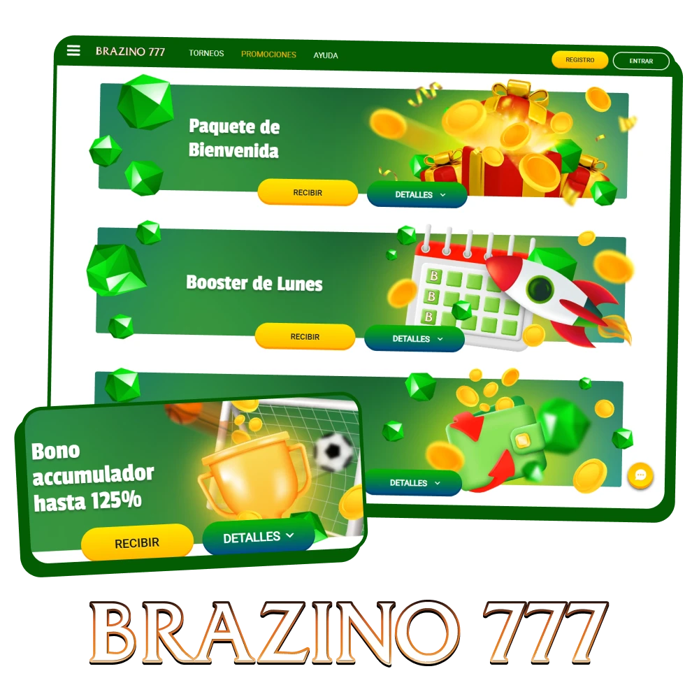 Bono de Bienvenida Brazino777 para jugadores argentinos