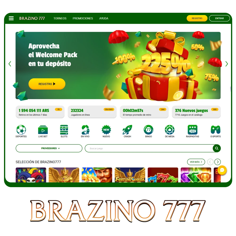 Unate a Brazino777 Argentina y disfruta del mejor casino online junto a las apuestas deportivas.