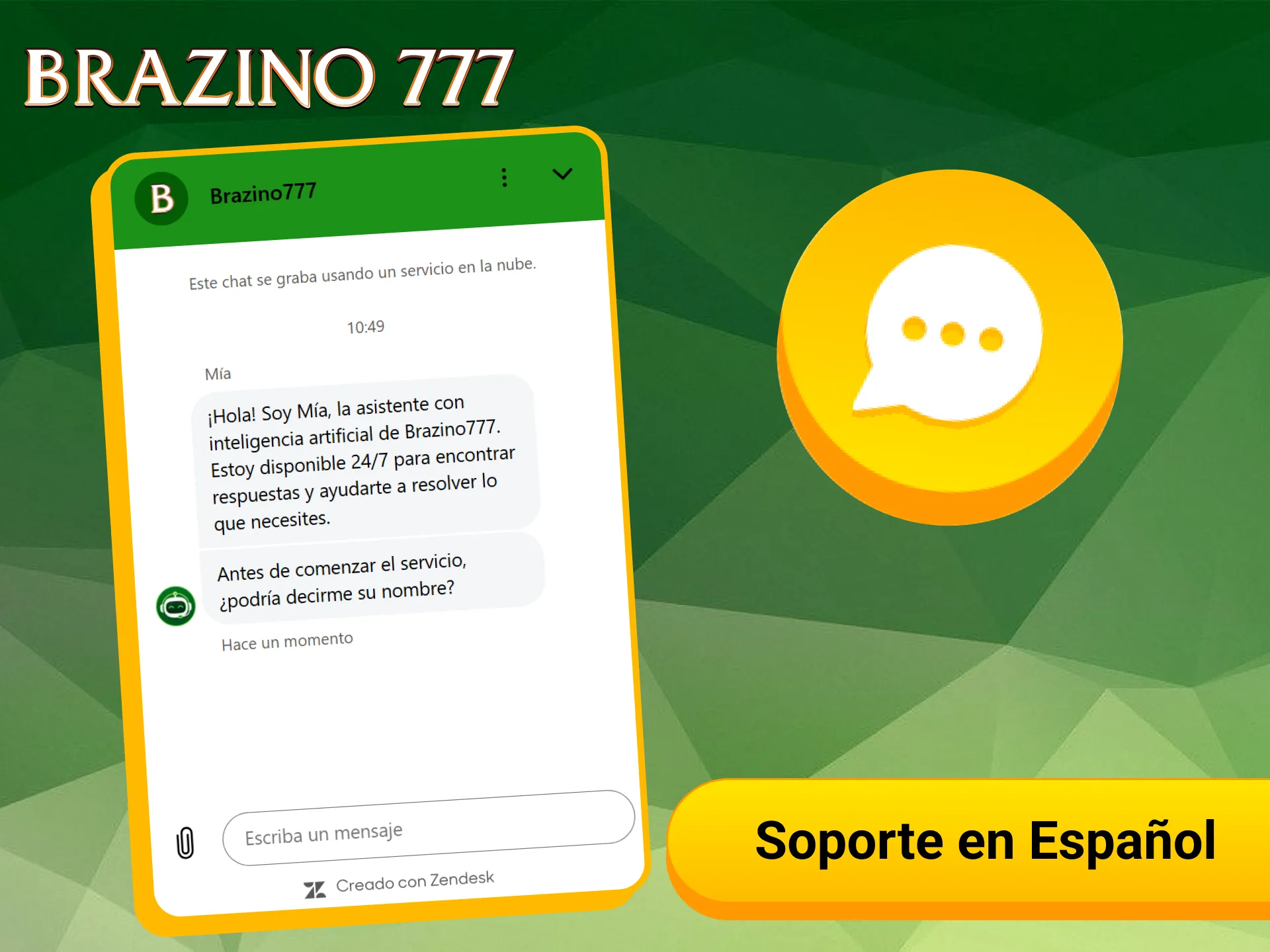 Resuelve todas tus dudas con el soporte en espanol de Brazino777.